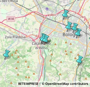 Mappa Via Don Filippo Ercolani, 40033 Casalecchio di Reno BO, Italia (5.24083)