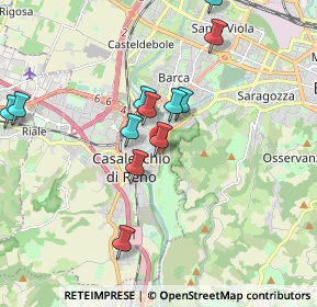 Mappa Via Don Filippo Ercolani, 40033 Casalecchio di Reno BO, Italia (1.84917)