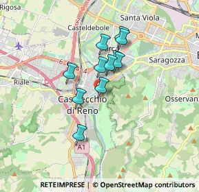 Mappa Via Don Luigi Gnocchi, 40033 Casalecchio di Reno BO, Italia (1.27455)