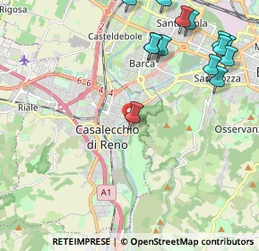 Mappa Via Don Filippo Ercolani, 40033 Casalecchio di Reno BO, Italia (2.72786)