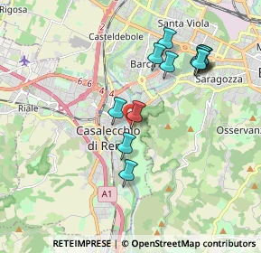 Mappa Via Don Filippo Ercolani, 40033 Casalecchio di Reno BO, Italia (1.83583)