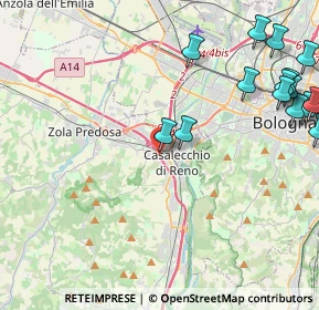 Mappa Via del Fanciullo, 40033 Casalecchio di Reno BO, Italia (6.05125)