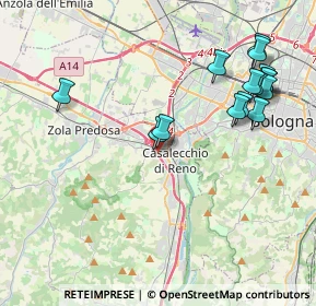 Mappa Via del Fanciullo, 40033 Casalecchio di Reno BO, Italia (4.55933)