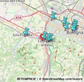 Mappa Via del Fanciullo, 40033 Casalecchio di Reno BO, Italia (3.95182)