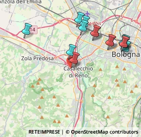 Mappa Via del Fanciullo, 40033 Casalecchio di Reno BO, Italia (4.50933)