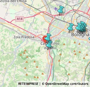 Mappa Via del Fanciullo, 40033 Casalecchio di Reno BO, Italia (5.54333)