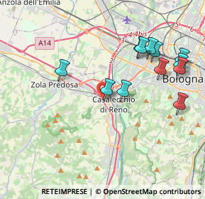 Mappa Via del Fanciullo, 40033 Casalecchio di Reno BO, Italia (4.265)