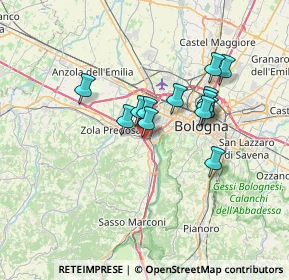 Mappa Via del Fanciullo, 40033 Casalecchio di Reno BO, Italia (5.45846)