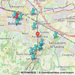 Mappa Murri, 40137 Bologna BO, Italia (2.22462)