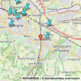 Mappa Murri, 40137 Bologna BO, Italia (3.32909)