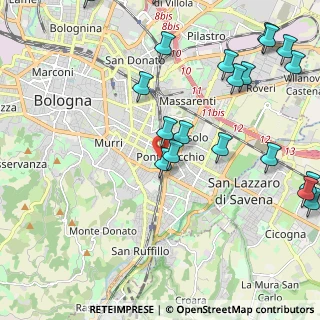 Mappa Murri, 40137 Bologna BO, Italia (2.818)