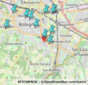 Mappa Via Siepelunga, 40137 Bologna BO, Italia (2.14545)