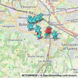 Mappa Via Siepelunga, 40137 Bologna BO, Italia (1.3545)