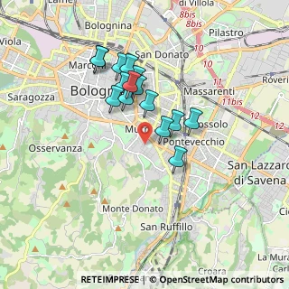 Mappa Via Siepelunga, 40137 Bologna BO, Italia (1.48067)