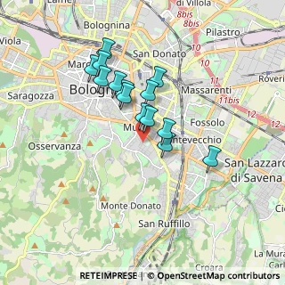 Mappa Via Siepelunga, 40137 Bologna BO, Italia (1.44929)