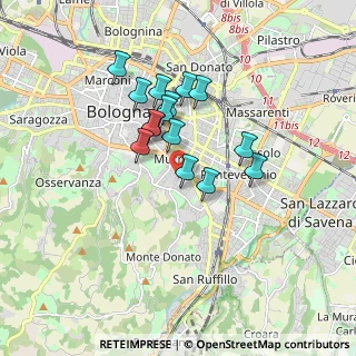 Mappa Via Siepelunga, 40137 Bologna BO, Italia (1.38467)