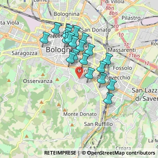 Mappa Via Sergio Tavernari, 40137 Bologna BO, Italia (1.6015)