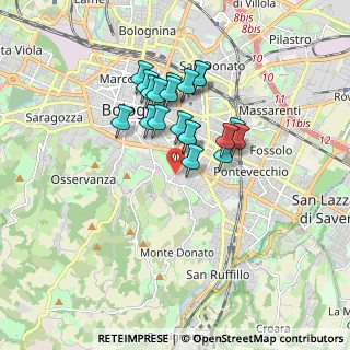 Mappa Via Sergio Tavernari, 40137 Bologna BO, Italia (1.3995)