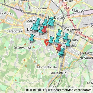 Mappa Via Sergio Tavernari, 40137 Bologna BO, Italia (1.4985)
