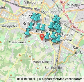 Mappa Via Sergio Tavernari, 40137 Bologna BO, Italia (1.3255)