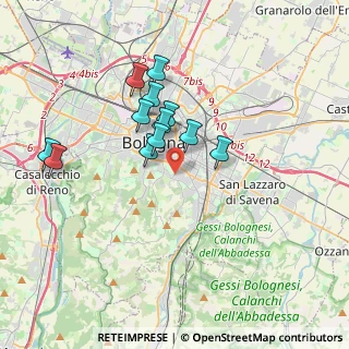 Mappa Via Sergio Tavernari, 40137 Bologna BO, Italia (3.1275)