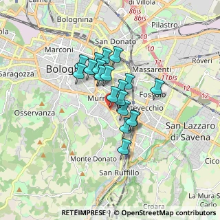 Mappa Via Murri, 40137 Bologna BO, Italia (1.188)