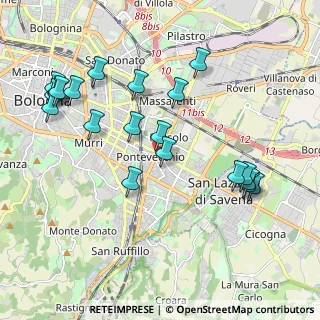 Mappa Via Marche, 40139 Bologna BO, Italia (2.2335)