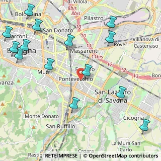 Mappa Via Marche, 40139 Bologna BO, Italia (2.95357)