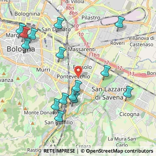 Mappa Via Marche, 40139 Bologna BO, Italia (2.52)