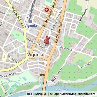 Mappa Via A. Paradisi, 1, 41058 Vignola, Modena (Emilia Romagna)