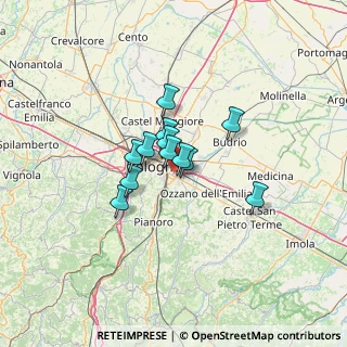 Mappa Via Mario Longhena, 40139 Bologna BO, Italia (8.03833)