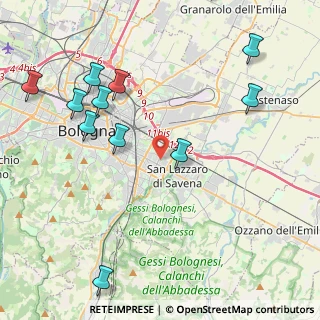 Mappa Via Mario Longhena, 40139 Bologna BO, Italia (5.35417)