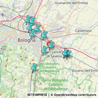 Mappa Via Mario Longhena, 40139 Bologna BO, Italia (3.48167)