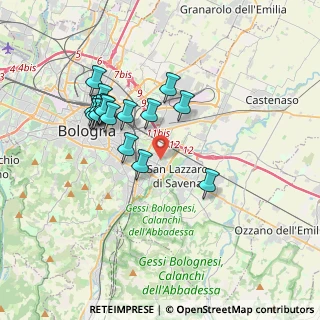 Mappa Via Mario Longhena, 40139 Bologna BO, Italia (3.32938)