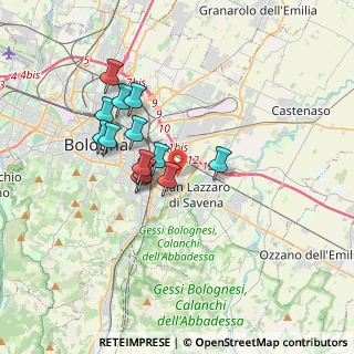 Mappa Via Mario Longhena, 40139 Bologna BO, Italia (2.96077)
