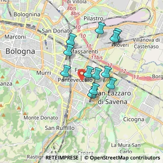 Mappa , 40139 Bologna BO, Italia (1.47833)