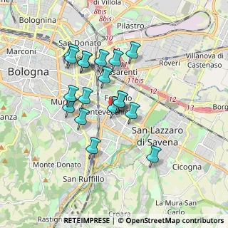 Mappa , 40139 Bologna BO, Italia (1.51667)