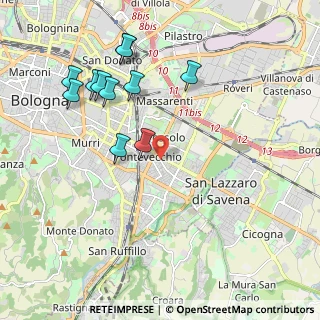 Mappa , 40139 Bologna BO, Italia (2.17636)