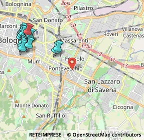 Mappa , 40139 Bologna BO, Italia (2.8505)