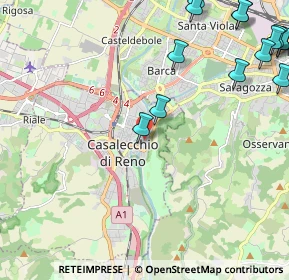 Mappa Via Don Gnocchi, 40033 Casalecchio di Reno BO, Italia (3.17571)