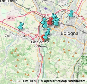 Mappa Via Don Gnocchi, 40033 Casalecchio di Reno BO, Italia (3.05167)