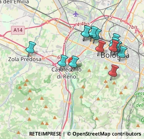 Mappa Via Don Gnocchi, 40033 Casalecchio di Reno BO, Italia (3.73929)