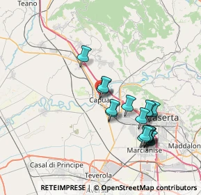 Mappa Via Oreste Salomone, 81043 Capua CE, Italia (7.74882)