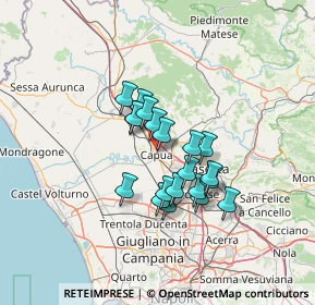 Mappa Via Oreste Salomone, 81043 Capua CE, Italia (10.51)