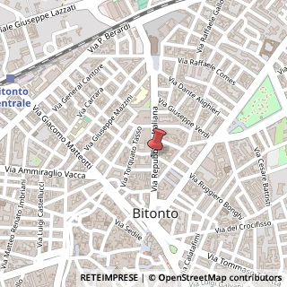 Mappa Via della Repubblica Italiana, 41, 70032 Bitonto, Bari (Puglia)