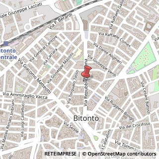 Mappa Via della Repubblica Italiana, 62, 70032 Bitonto, Bari (Puglia)