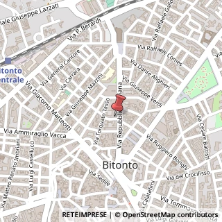 Mappa Via Giuseppe Laudisi, 8, 70032 Bitonto, Bari (Puglia)