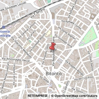 Mappa Via Giuseppe Laudisi, 10, 70032 Bitonto, Bari (Puglia)