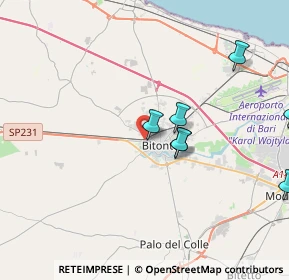 Mappa Via Dr. Michele, 70032 Bitonto BA, Italia (6.36615)