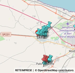 Mappa Via Dr. Michele, 70032 Bitonto BA, Italia (4.555)